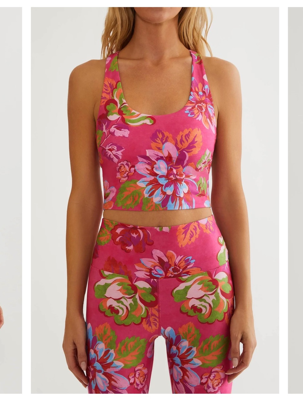 Beach Riot Yara Athletic Sports Bra Top In Sugar Bloom NWOT